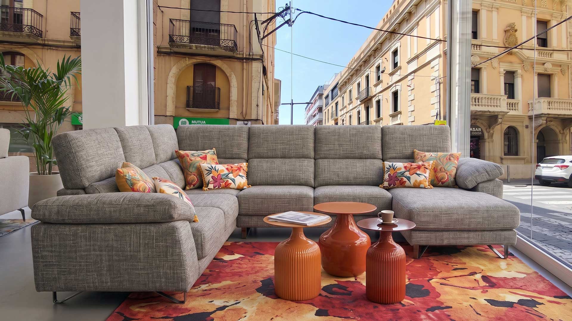 Chaiselongue gris almacenaje Decora't Tarragona
