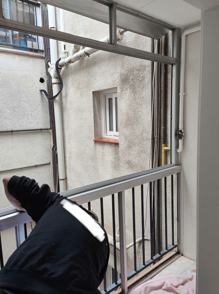 Renovación terraza en proceso