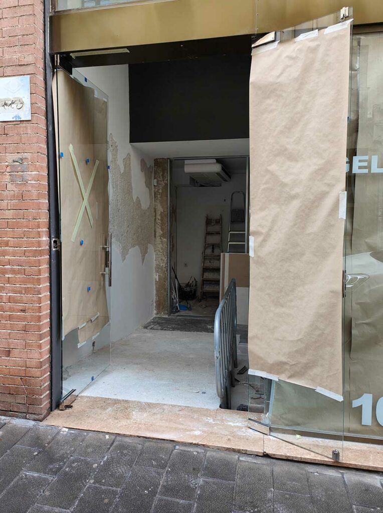 Proceso obra en el estudio
