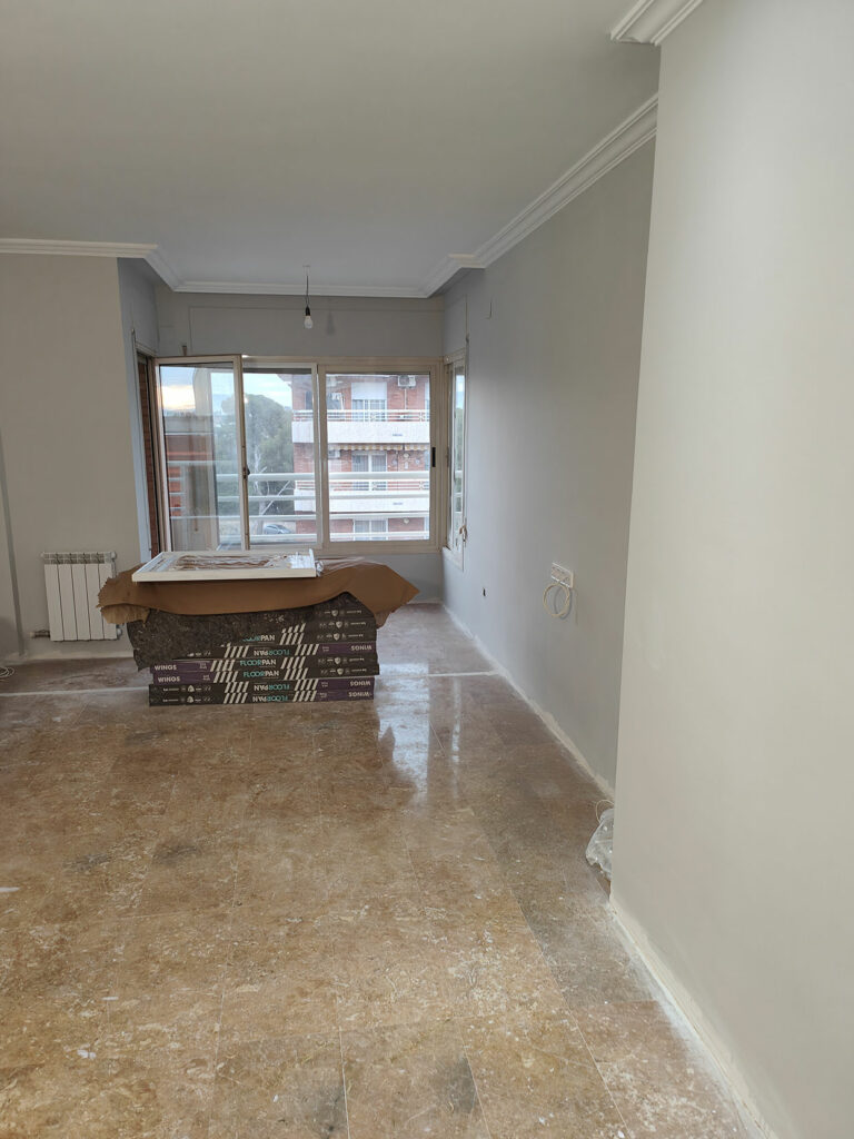Proceso y materiales del salón comedor